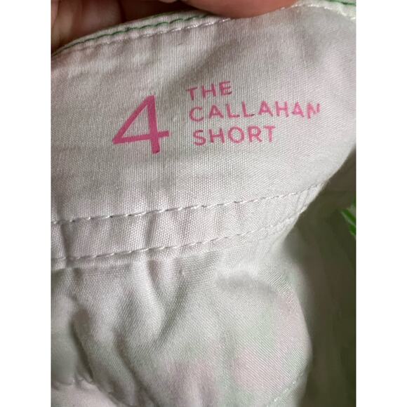 Lilly Pulitzer Callahan Green Pink Sunnyside Lion Print Shorts Size 4 - Picture 7 of 8